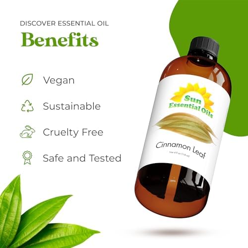 Sun Essential Oils - 4 oz Frankincense Essential Oil with Dropper for Diffuser and Aromatherapy Massage Sun Essential