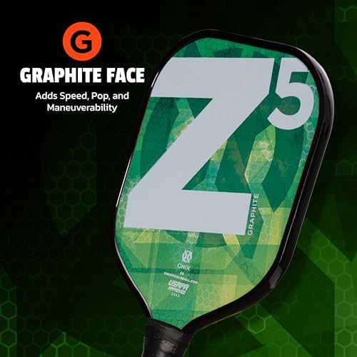 Onix Graphite MOD Z5 Carbon Fiber Pickleball Paddle for Comfortable Play | Onix Graphite MOD Z5 Cushion Comfort Carbon