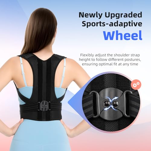 Babaka Posture Corrector for Women and Men | Full Back Support | Upper and Lower Back Pain Relief | Back Brace | Shoulde