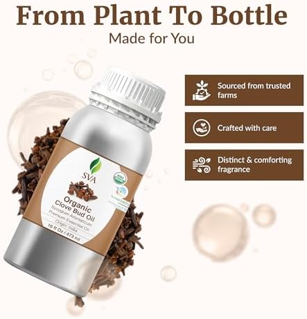 SVA Organic Frankincense Essential Oil – 100% Natural Boswellia Serrata Oil for Aromatherapy and Skin Care
SVA Organic F - Image 18