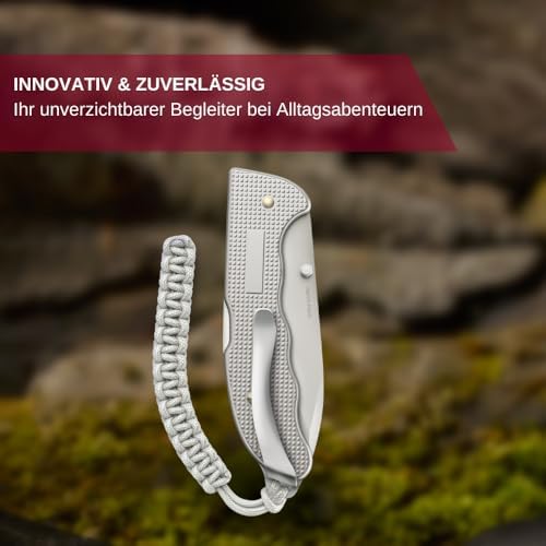 Victorinox Evoke Swiss Army Knife: Foldable Blade, Thumb Stud & Lockback Mechanism for Outdoor Enthusiasts