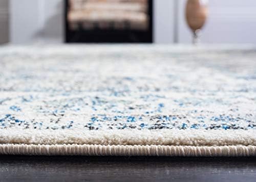 SAFAVIEH Evoke Collection Area Rug - Grey & Gold, Shabby Chic Oriental Medallion Design, Non-Shedding & Easy Care, Perfe - Image 128