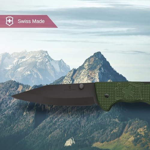 Victorinox Evoke Swiss Army Knife: Foldable Blade, Thumb Stud & Lockback Mechanism for Outdoor Enthusiasts