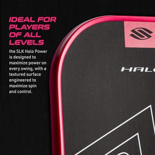 Selkirk Sport SLK Halo Raw Carbon Fiber Pickleball Paddle for Advanced Players | USA Designed | T700, 18k Ultraweave, A