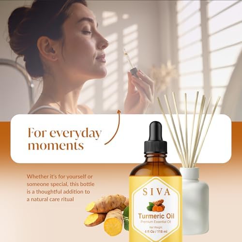Siva Frankincense Essential Oil - 4 Fl Oz – 100% Natural Boswellia Serrata Oil - for Aromatherapy, Skin Care, and Hair C