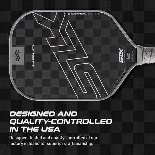 Selkirk Sport SLK Halo Raw Carbon Fiber Pickleball Paddle for Advanced Players | USA Designed | T700, 18k Ultraweave, A