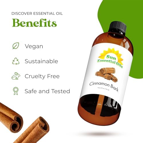 Sun Essential Oils - 4 oz Frankincense Essential Oil with Dropper for Diffuser and Aromatherapy Massage Sun Essential