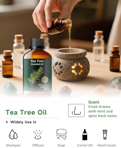 Pure Sandalwood Essential Oil for Aromatherapy and Calm Connection Evening Meditation | Pure Sandalwood Essential Oil f