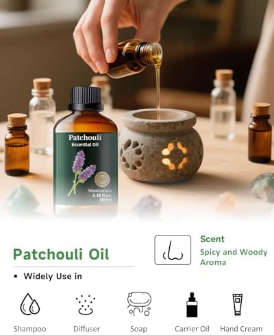 Pure Sandalwood Essential Oil for Aromatherapy and Calm Connection Evening Meditation | Pure Sandalwood Essential Oil f