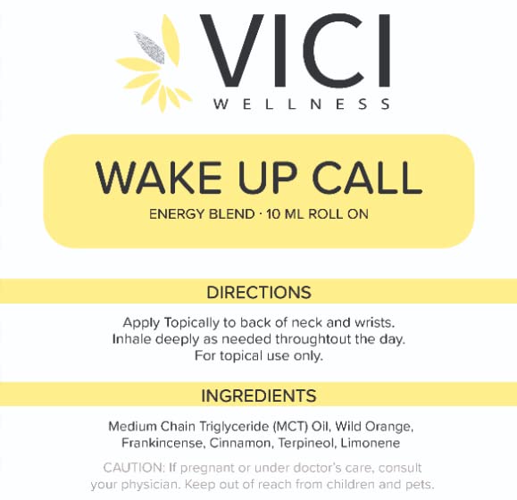 Vici Wellness Wake Up Call Essential Oil Roller Energizer