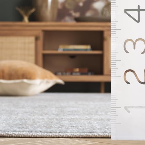 SAFAVIEH Evoke Collection Area Rug - Grey & Gold, Shabby Chic Oriental Medallion Design, Non-Shedding & Easy Care, Perfe - Image 214