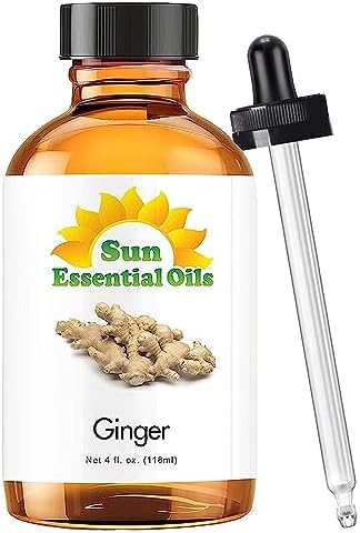 Sun Essential Oils - 4 oz Frankincense Essential Oil with Dropper for Diffuser and Aromatherapy Massage Sun Essential