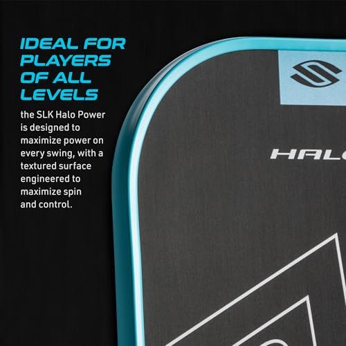 Selkirk Sport SLK Halo Raw Carbon Fiber Pickleball Paddle for Advanced Players | USA Designed | T700, 18k Ultraweave, A