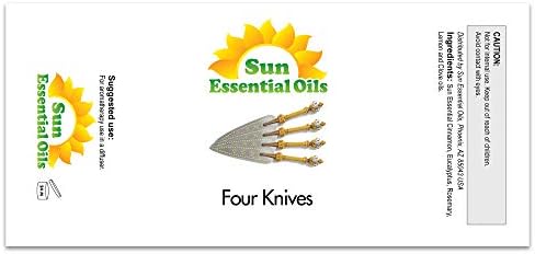 Sun Essential Oils - 4 oz Frankincense Essential Oil with Dropper for Diffuser and Aromatherapy Massage Sun Essential