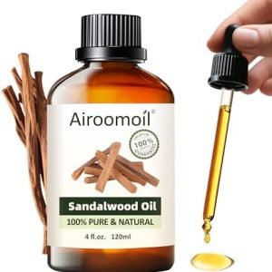 100% Pure Sandalwood Essential Oil for Home and Skin Care | Premium Grade for Diffusers, Massage, Soap Making, Aromathe