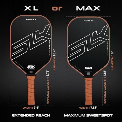 Selkirk Sport SLK Halo Raw Carbon Fiber Pickleball Paddle for Advanced Players | USA Designed | T700, 18k Ultraweave, A