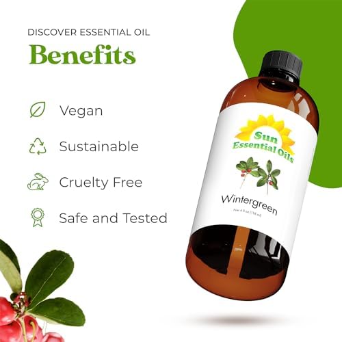 Sun Essential Oils - 4 oz Frankincense Essential Oil with Dropper for Diffuser and Aromatherapy Massage Sun Essential