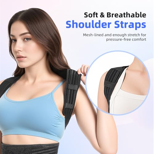 Babaka Posture Corrector for Women and Men | Full Back Support | Upper and Lower Back Pain Relief | Back Brace | Shoulde