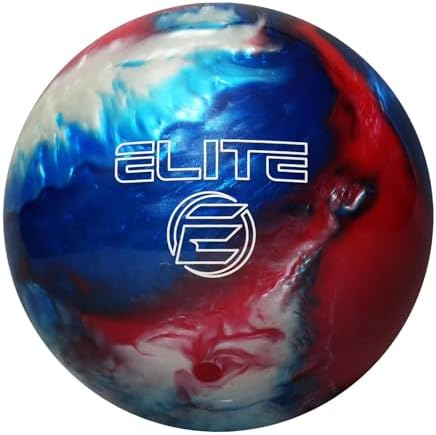 ELITE Star Polyester Bowling Ball - High Durability & Easy Grip - Best for Spare Shooting & League Games - Great for Beg