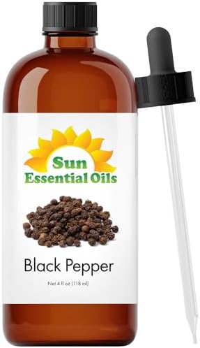 Sun Essential Oils - 4 oz Frankincense Essential Oil with Dropper for Diffuser and Aromatherapy Massage Sun Essential