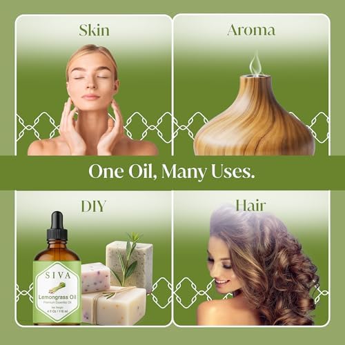 Siva Frankincense Essential Oil - 4 Fl Oz – 100% Natural Boswellia Serrata Oil - for Aromatherapy, Skin Care, and Hair C