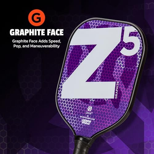 Onix Graphite MOD Z5 Carbon Fiber Pickleball Paddle for Comfortable Play | Onix Graphite MOD Z5 Cushion Comfort Carbon