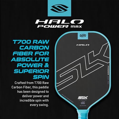 Selkirk Sport SLK Halo Raw Carbon Fiber Pickleball Paddle for Advanced Players | USA Designed | T700, 18k Ultraweave, A