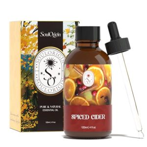 Autumn Spiced Cider Essential Oil 120ml, Natural Fall Fragrance for Aromatherapy