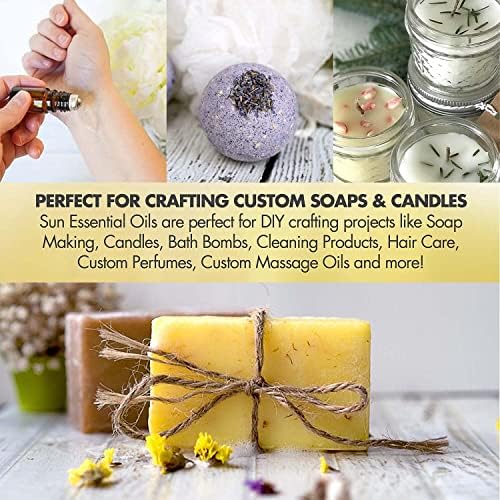 Sun Essential Oils - 4 oz Frankincense Essential Oil with Dropper for Diffuser and Aromatherapy Massage Sun Essential