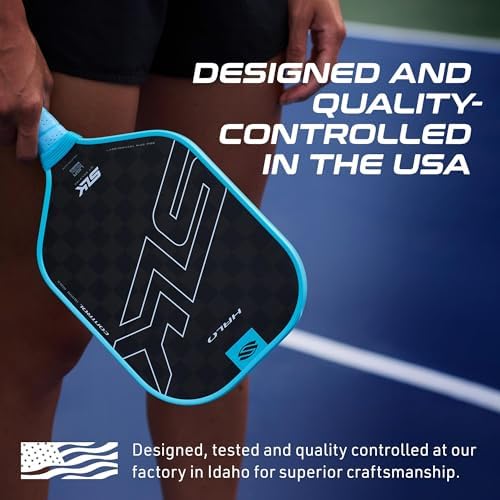 Selkirk Sport SLK Halo Raw Carbon Fiber Pickleball Paddle for Advanced Players | USA Designed | T700, 18k Ultraweave, A