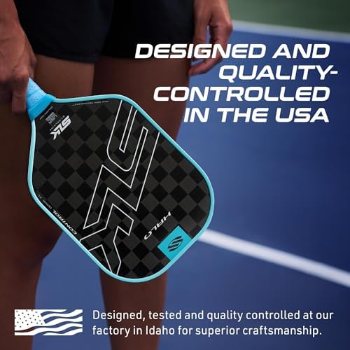Selkirk Sport SLK Halo Raw Carbon Fiber Pickleball Paddle for Advanced Players | USA Designed | T700, 18k Ultraweave, A