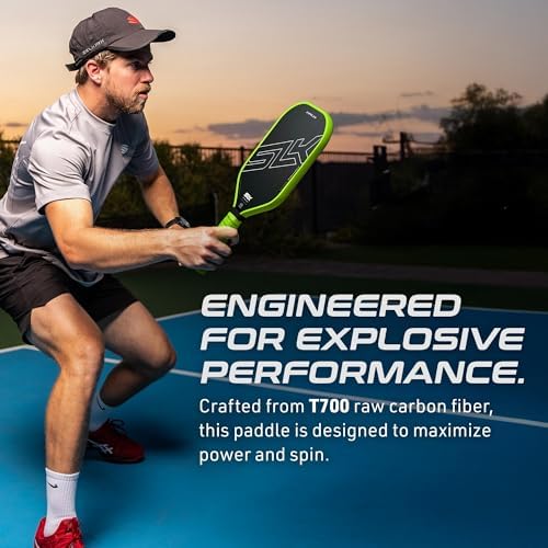 Selkirk Sport SLK Halo Raw Carbon Fiber Pickleball Paddle for Advanced Players | USA Designed | T700, 18k Ultraweave, A