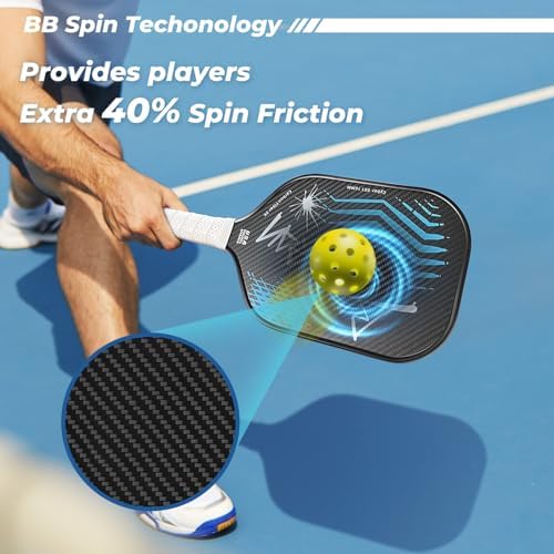 Carbon Fiber Pickleball Paddle for Professional Players | USAPA Approved Pickleball Paddle with Carbon Fiber | BlueBean