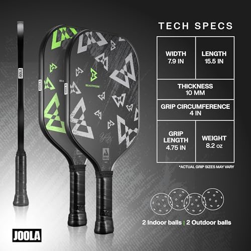 JOOLA Beastmode Marshawn Lynch Pickleball Paddle Set for Enthusiasts - Perfect for Practice and Competition | JOOLA Bea