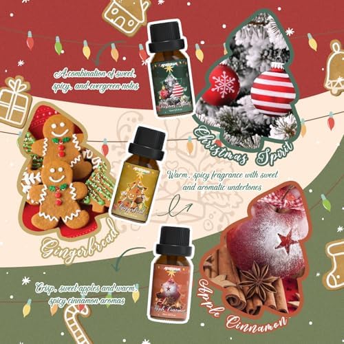 ARVIDSSON Autumn Spice Essential Oil Set - Cinnamon, Pumpkin Pie, Harvest Spice | Perfect for Diffusing in Your Home th