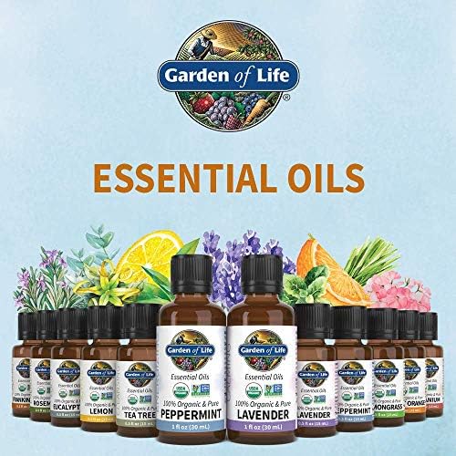 Garden of Life Frankincense Essential Oil 0.5 fl oz - USDA Organic, Pure & Non-GMO for Diffuser, Aromatherapy & Meditati