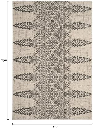 SAFAVIEH Evoke Collection Area Rug - Ivory & Gold, Non-Shedding & Easy Care, Ideal for High Traffic Areas in Living Room - Image 91
