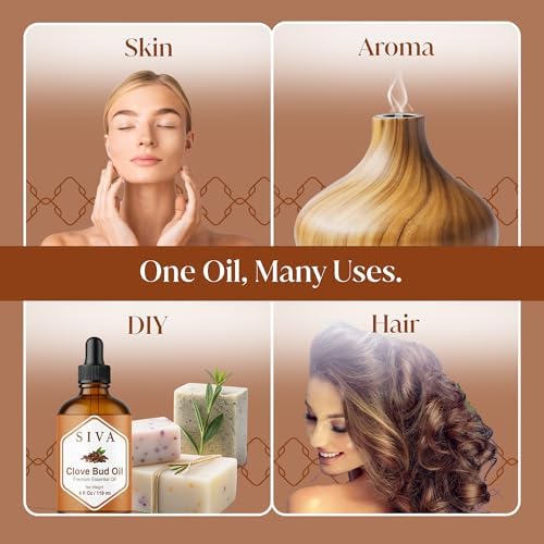 Siva Frankincense Essential Oil - 4 Fl Oz – 100% Natural Boswellia Serrata Oil - for Aromatherapy, Skin Care, and Hair C