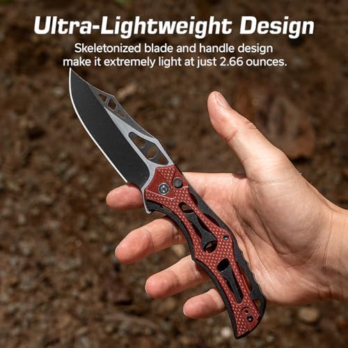 CIVIVI Men's Biophase Flipper Tactical Pocket Knife, Lightweight for Camping and Hunting, C23083C-2 (OD Green)