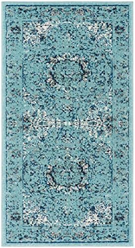 SAFAVIEH Evoke Collection Area Rug - Grey & Gold, Shabby Chic Oriental Medallion Design, Non-Shedding & Easy Care, Perfe - Image 116