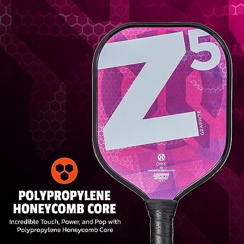 Onix Graphite MOD Z5 Carbon Fiber Pickleball Paddle for Comfortable Play | Onix Graphite MOD Z5 Cushion Comfort Carbon