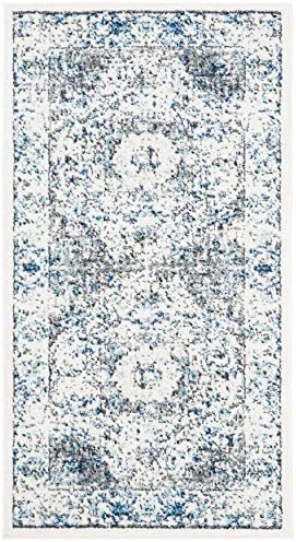SAFAVIEH Evoke Collection Area Rug - Grey & Gold, Shabby Chic Oriental Medallion Design, Non-Shedding & Easy Care, Perfe - Image 79