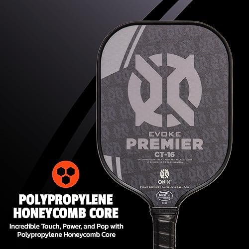 Onix Evoke Premier Professional Tournament Pickleball Paddle - Composite Face for Peak Performance | Onix Evoke Premier