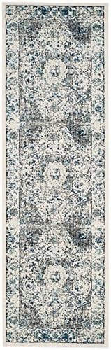 SAFAVIEH Evoke Collection Area Rug - Grey & Gold, Shabby Chic Oriental Medallion Design, Non-Shedding & Easy Care, Perfe - Image 220