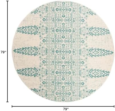 SAFAVIEH Evoke Collection Area Rug - Ivory & Gold, Non-Shedding & Easy Care, Ideal for High Traffic Areas in Living Room - Image 64