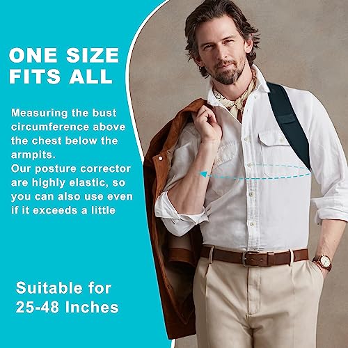Posture Corrector for Men & Women, Clavicle Support Brace, Adjustable Back Straightener, Neck & Back Pain Relief | Post