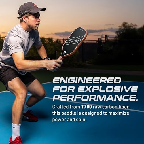 Selkirk Sport SLK Halo Raw Carbon Fiber Pickleball Paddle for Advanced Players | USA Designed | T700, 18k Ultraweave, A