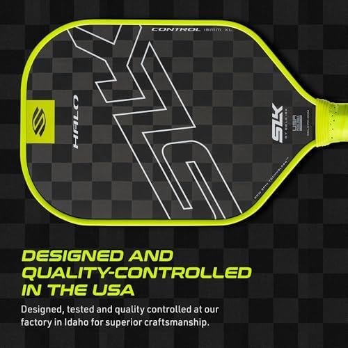 Selkirk Sport SLK Halo Raw Carbon Fiber Pickleball Paddle for Advanced Players | USA Designed | T700, 18k Ultraweave, A