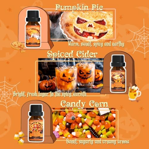 ARVIDSSON Autumn Spice Essential Oil Set - Cinnamon, Pumpkin Pie, Harvest Spice | Perfect for Diffusing in Your Home th