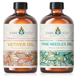 EVOKE OCCU Vetiver & Pine Needle Essential Oil, 4 Fl Oz
